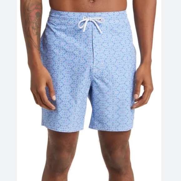 Johnnie-O's Swim Trunk blue red NWT size XXL - Picture 1 of 8